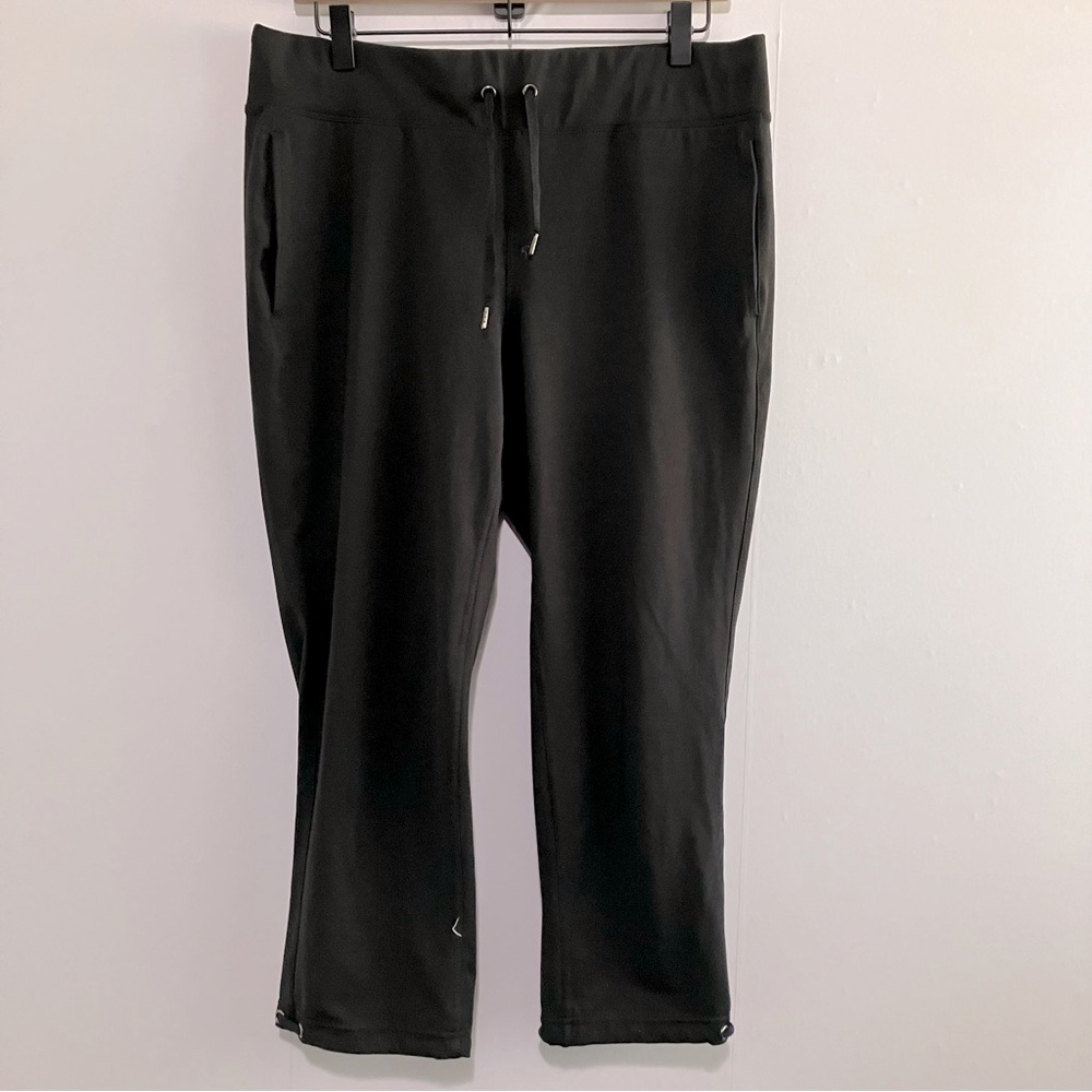 90 Degree By Reflex Black Activewear Pants Cropped Women Side Medium
